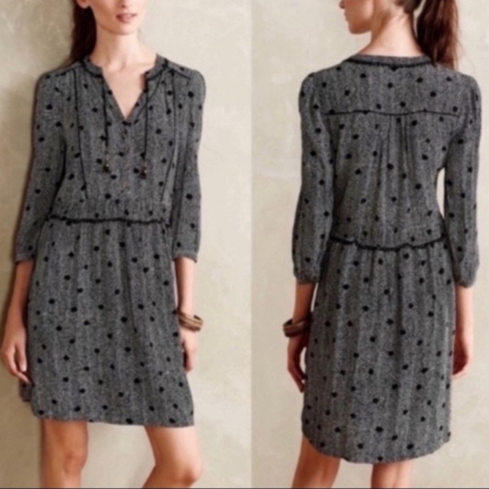 Anthropologie Maeve Galen Polka Dot‎ Dress